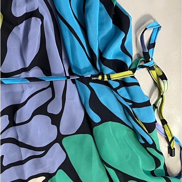 NWT - Sam Edelman Women’s Butterfly Print Strappy Maxi Dress - Size L - Picture 5 of 12